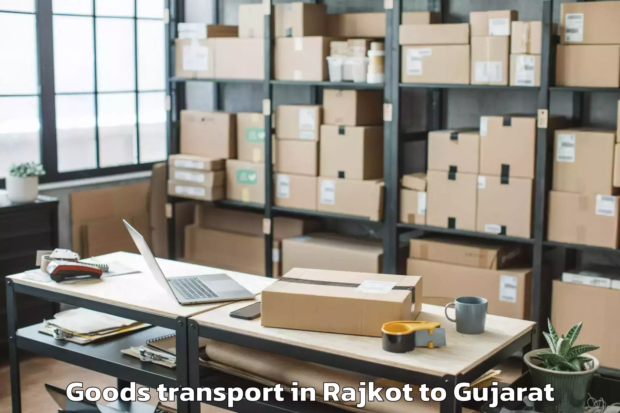 Get Rajkot to Unjha Goods Transport